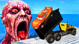 Epic Escape From The Shy Guy (SCP-096) | Car VS Giant Pit Deep Water | BeamNG Drive #41