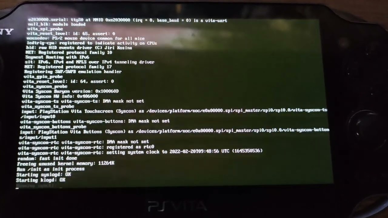 Linux 5 13 Running On Psvita Pch 1004 Youtube