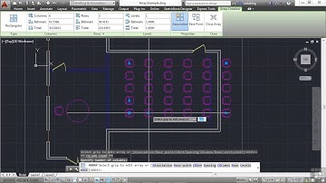 Beginners Autodesk AutoCAD 2014 Tutorial | Rectangular Arrays