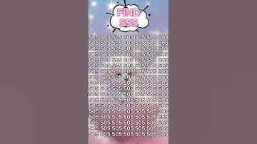 Challenge yourself to FIND 555 in 5sec #pick #your #brain