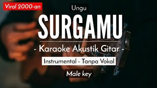 Surgamu - Ungu (Karaoke Akustik | Male Key)