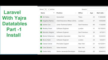 Yajra Datatables with Laravel 10  | Part-1 yajra datatable package install | Laravel  tutorial 10