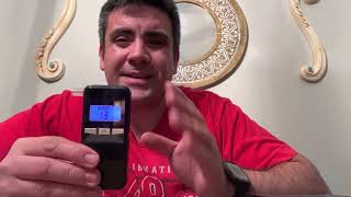 Review of Breathalyzer,2022 Upgrade Professional-Grade Accuracy Alcohol Tester with Digital Blue LCD screenshot 1