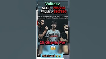 how to clear backlog by topper Vaibhav from pw #pw #neet2024 #shorts @pwheros