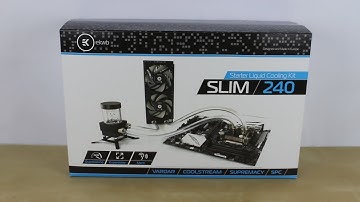 EKWB Starter Liquid Cooling Kit - Slim 240 - unboxing and installation [HD]