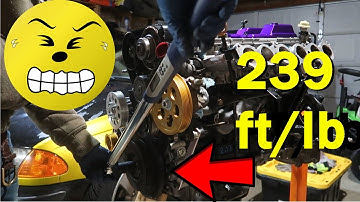 Installing Harmonic Balancer or Crank Damper and Serpentine Tensioner  Belt - 2JZ to E46 Conversion