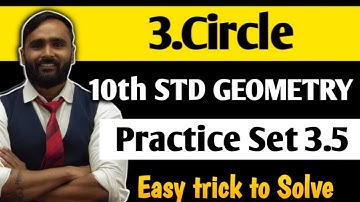 10th GEOMETRY | 3.CIRCLE | Practice Set 3.5 | PRADEEP GIRI SIR