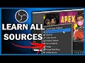 Learn all the sources in OBS Studio | OBS Studio Tutorial (2020)