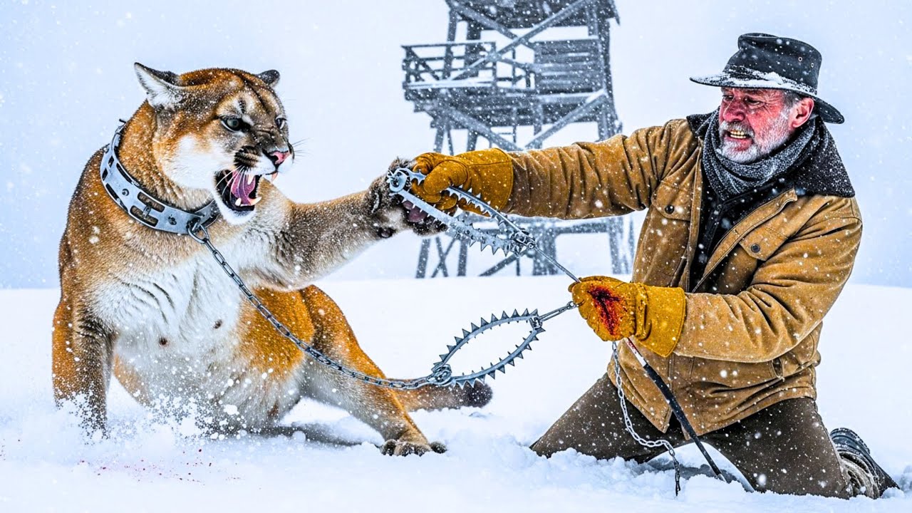 Ex brigadista halló PUMA PREÑADA en TRAMPA DE ACERO — lo oculto en la TORRE VIGÍA impactó a todos