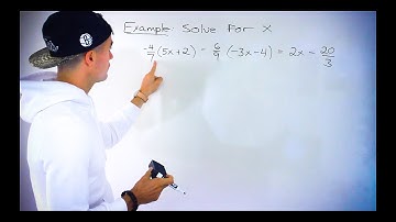QMS 110 (Ryerson University) - Solving for X in Equation with Fractions