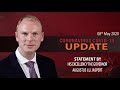 COVID-19 Update: Statement by His Excellency the Governor Augustus Jaspert 8th May 2020