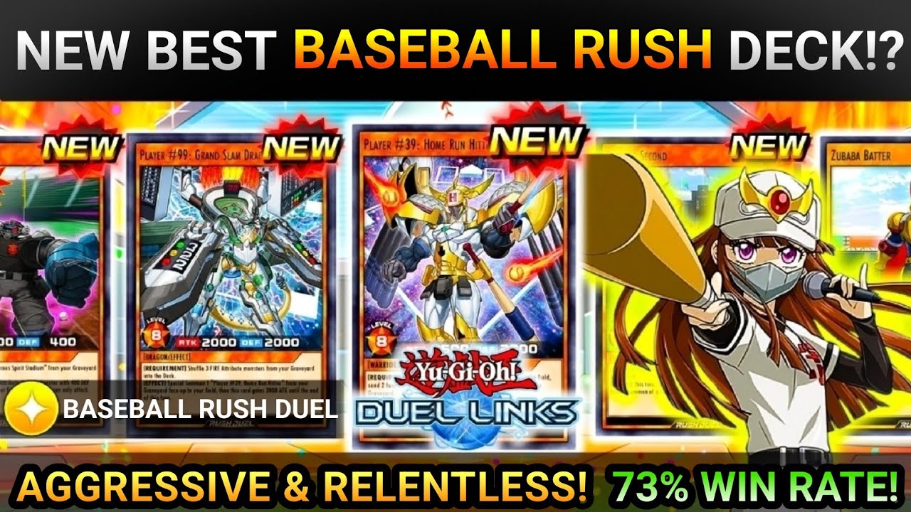 AGGRESSIVE & RELENTLESS! *NEW* Best Yuka Goha Baseball Rush deck!? [Yugioh Duel Links Rush Duel]