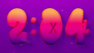 5 Minute Countdown Neon Sunset Dance Party Timer 🎉🥳🪅