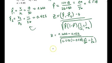 How to Calculate a Two Proportions Z test - Simple Example
