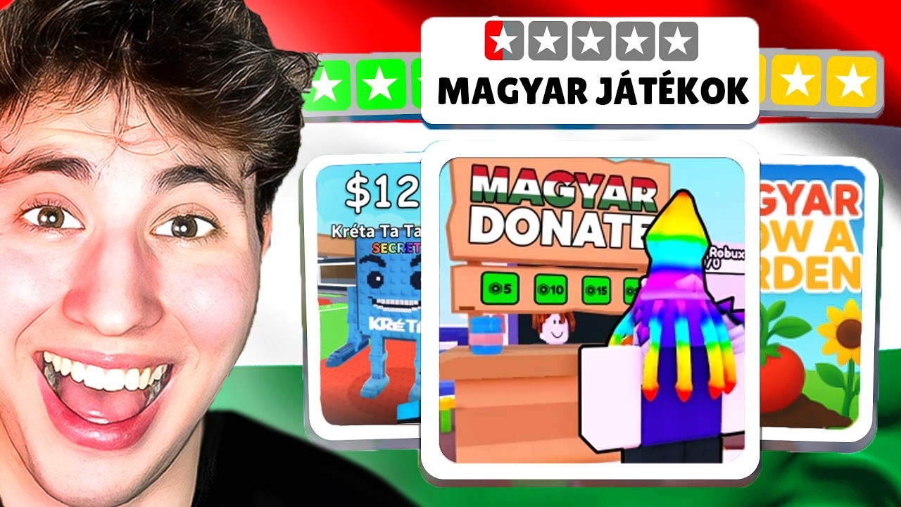 Leteszteltem A 10 LEGVICCESEBB Magyar Roblox Játékot!🤣
