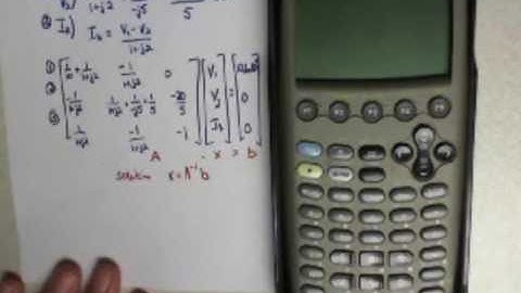 ES203: Solve complex system of equations using TI-89