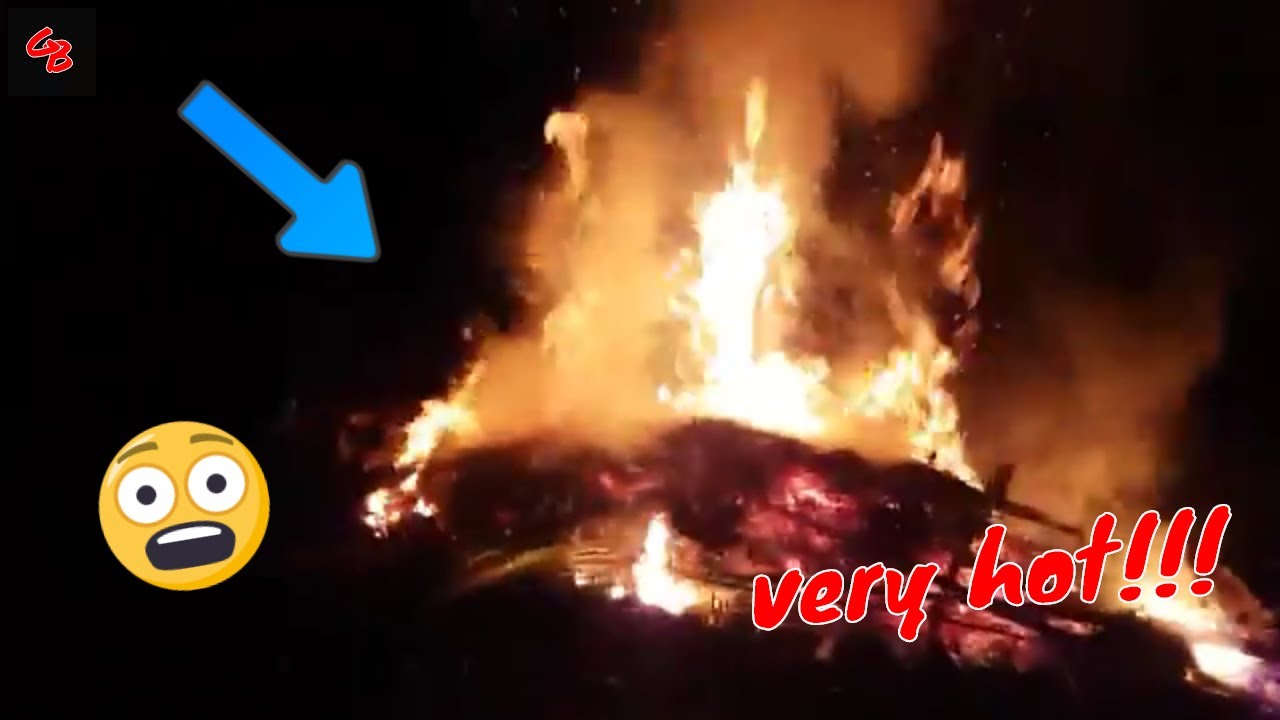 Huge bush fire!!! - YouTube