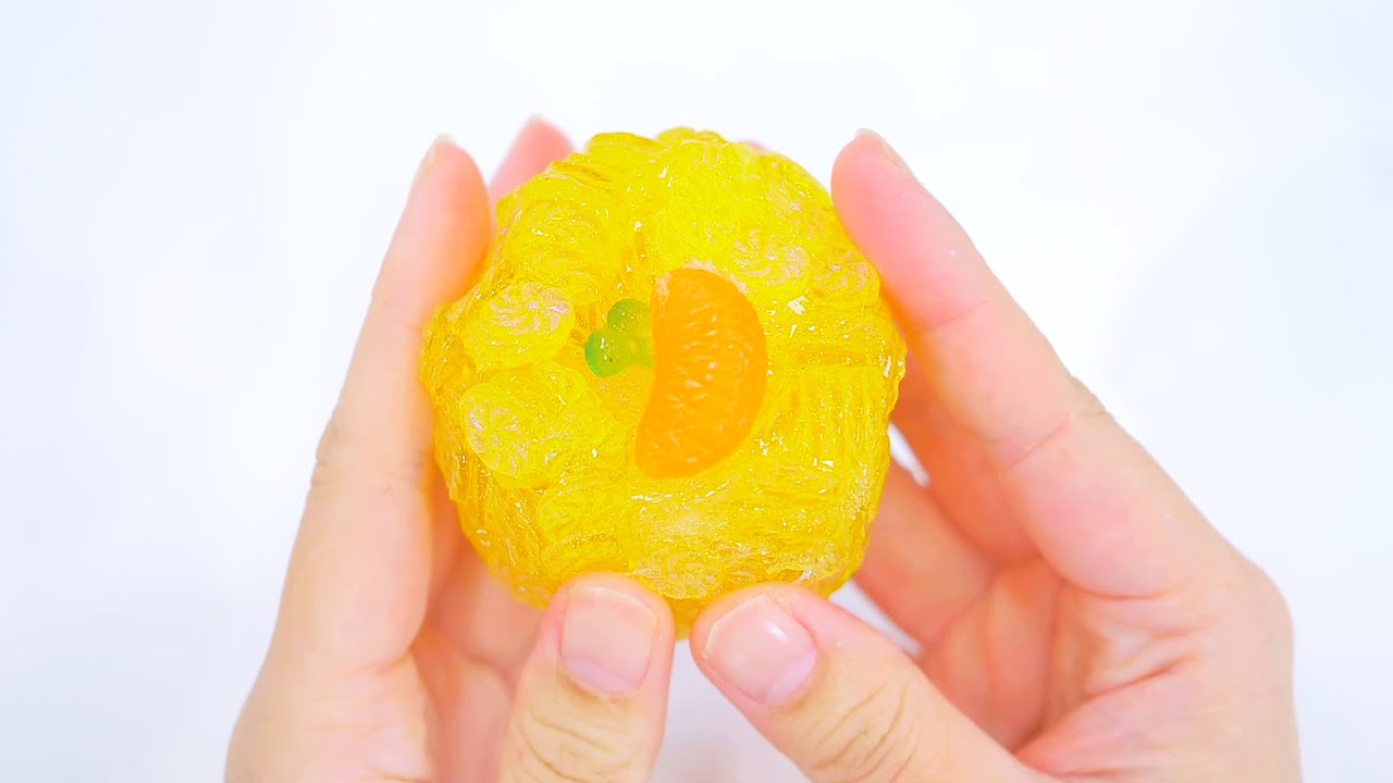 【ASMR】凍ったみかんのスライム Crunchy Slime【音フェチ】