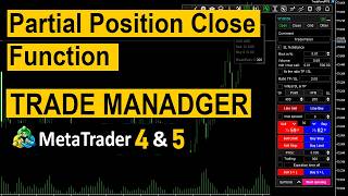 Partial Position Close Function | Trade Manager | MetaTrader 4 and 5 screenshot 4