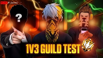 🔴 LIVE GUILD TEST 1V3 / FF LIVE | GUILD TEST LIVE / FREE FIRE LIVE | 🤯🥵 #livestream #guildtest