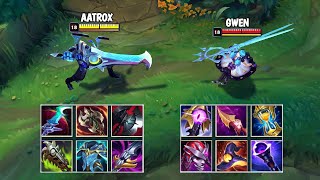 GWEN vs AATROX FULL BUILD FIGHTS & Best Moments!