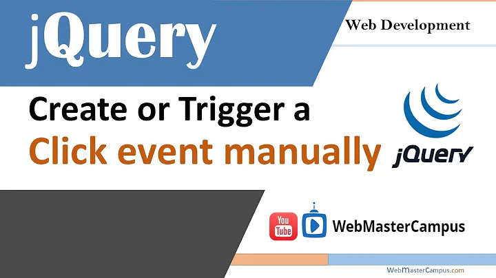 jQuery create or trigger click event manually