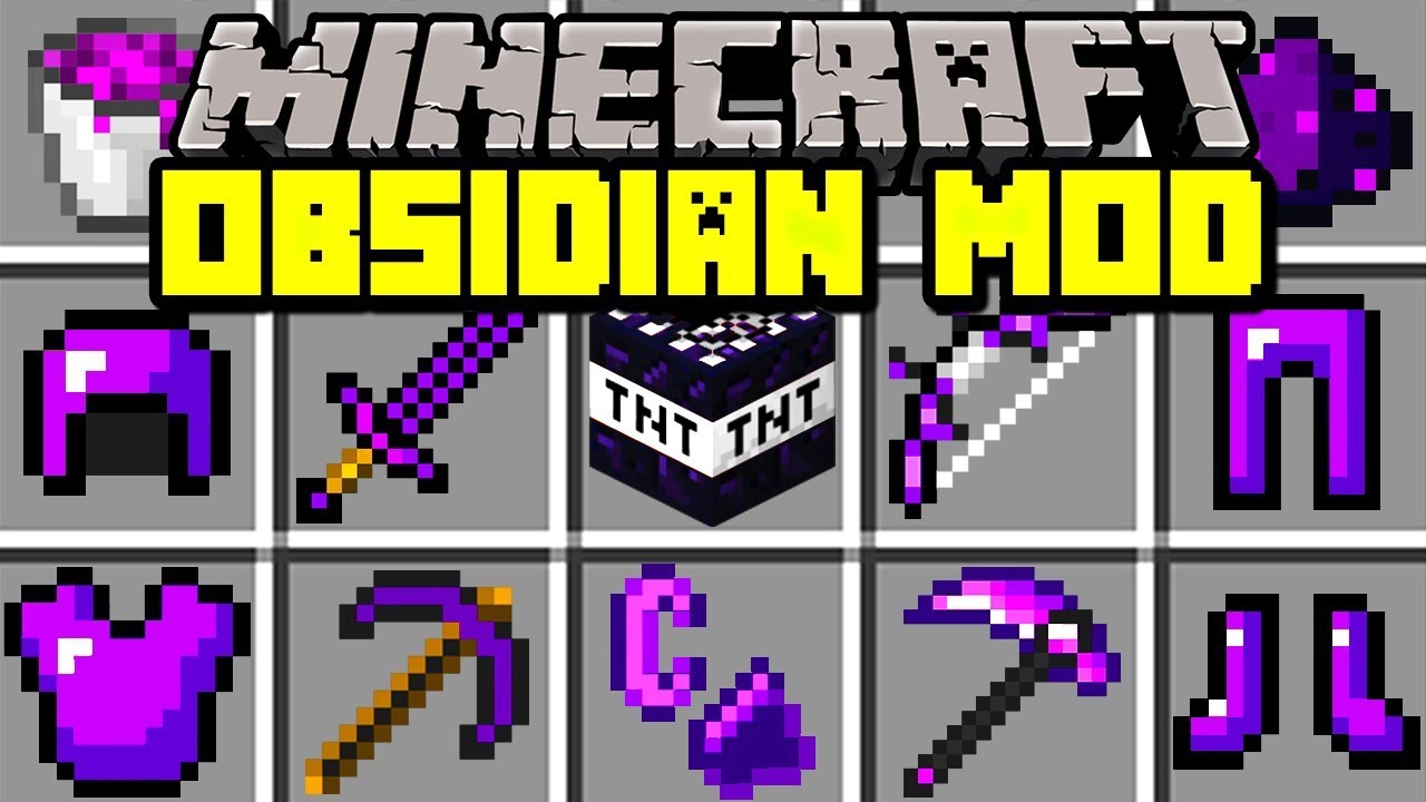 obsidian weapons minecraft