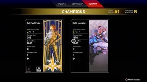 Apex Legends 1v2 Endgame Win