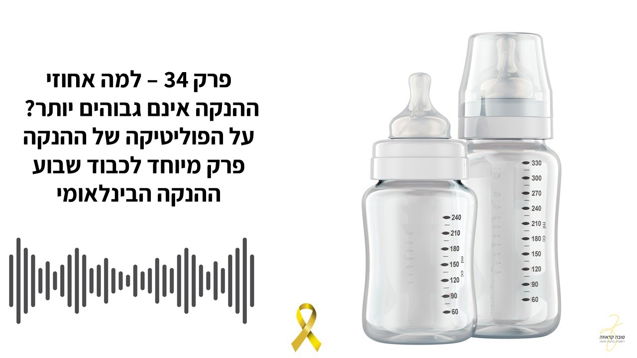 פודקאסט תזונה טובה - פרק 34 - למה אחוזי ההנקה אינם גבוהים יותר? על הפוליטיקה של ההנקה