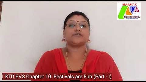 I STD EVS Chapter 10 Festivals are Fun (Part - I)