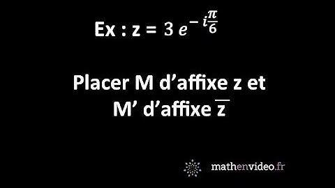 z = 3 exp(-i*pi/6) : placer M d