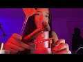 ASMR mic brushing and cupped whispers
