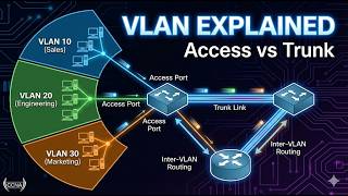 VLAN Explained Part 1 | Access vs Trunk Ports & Inter-VLAN Routing Basics