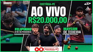 AO VIVO - MAYCON x FELIPINHO - CLÁSSICO DA SINUCA - NARRAÇÃO PHSINUCA - CUSTÓDIA 17/08/2026