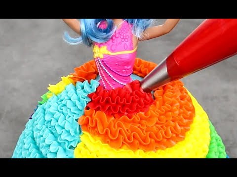 10 AMAZING Barbie Dress CAKES Tutorial! Cake Decorating Compilation