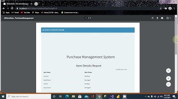19 Items Report 2 - Purchase Management System in ASP.Net Core MVC in Hindi/Urdu