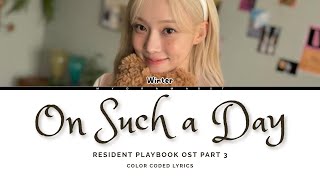 윈터 (WINTER) - 그런 날 (On Such a Day) | 언젠가는 슬기로울 전공의생활 (Resident Playbook) OST Part 3 [CCL]