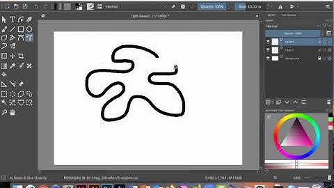 Krita 29   The Freehand Path tool