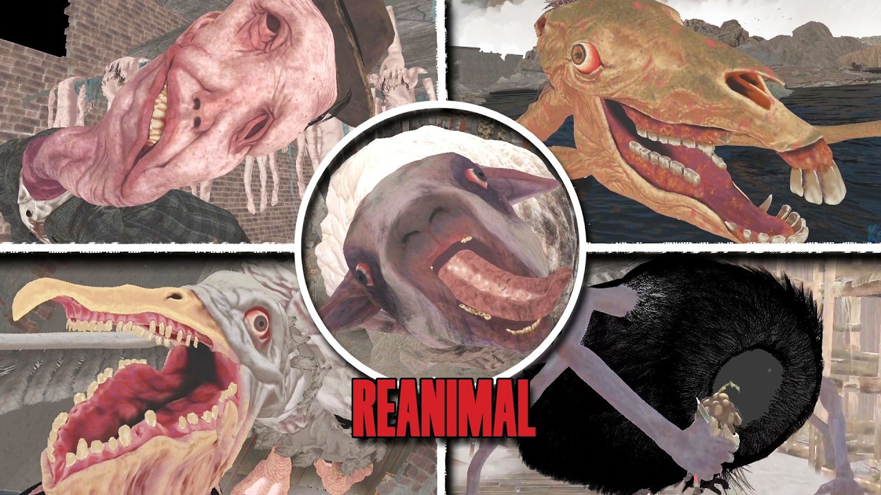 REANIMAL - ALL Bosses & Monsters Behind The Scenes (Full Bright Mode)