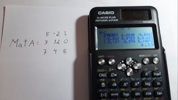 Casio FX-991ES FX-570ES Determinante de una matriz y matriz inversa