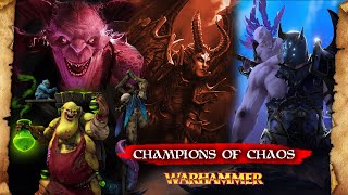 Champions of Chaos - Azazel, Festus, Vilitch and Valkia - Warhammer Fantasy Lore - TW: Warhammer 3