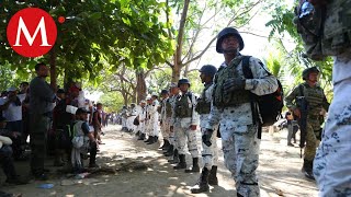 Guardia Nacional frena a migrantes que intentaron cruzar a México