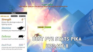 Best PVE stats For Pika Update 8 | Grand Piece Online