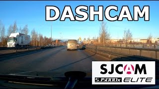 SJCAM SJ5000x Elite Sunny morning car mode dashcam Mikkeli Finland screenshot 3