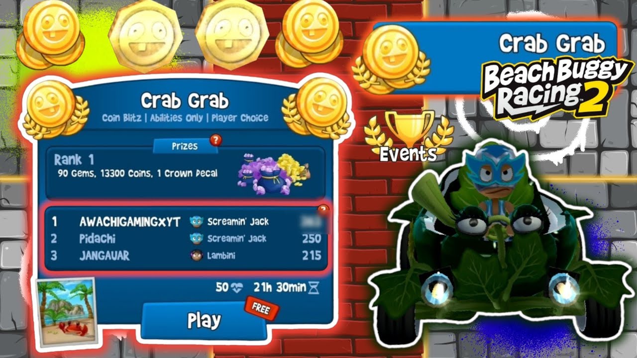 Crab Grab "Coin Blitz" 🥇1st Place 🥇 with El Zipo ft. Screamin' Jack