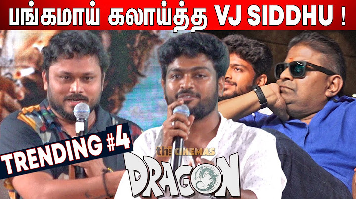 🤣VJ Siddhu Speech Harshath Khan Speech Dragon Pre Release Event