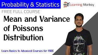 Mean and Variance of Poisson Distribution || Lesson 59 || Probability & Statistics | Learning Monkey