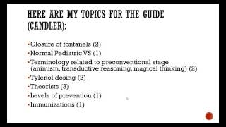 Final Exam Topics Spring 2016