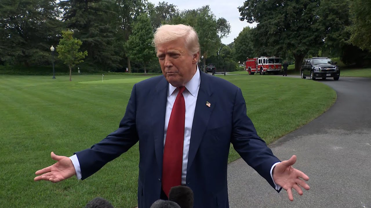 President Trump Gaggles with Press Before Departing the White House, Aug. 1, 2025 - YouTube