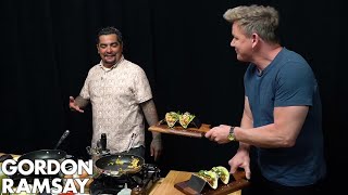 Gordon Ramsay Cooks Breakfast Tacos With Aarón Sanchez Scrambled